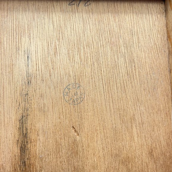 Hakata Urasaki Clay Doll Man Ancient Scroll Moon Painting With Tatami Mat Stand - Picture 15 of 15